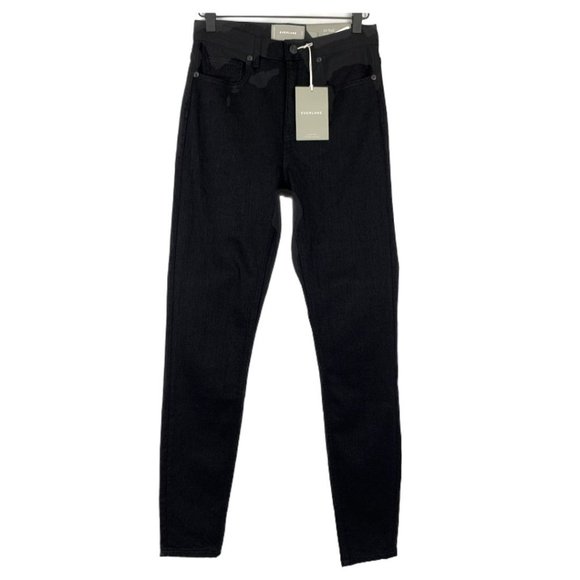 Everlane Denim - NWT Black Everlane The High-Rise Skinny Ankle Length Crop Jeans Size 25 TALL